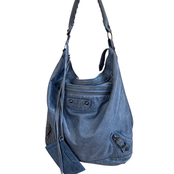 Marine Balenciaga city day hobo bag - Picture 2 of 10